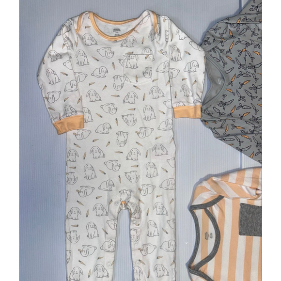 Kids Baby Unisex Amazon Essentials 24M One Pieces Set Carrot Bunny NWOT Orange - Picture 4 of 9